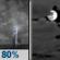 Thursday Night: Showers And Thunderstorms then Mostly Cloudy