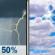 Wednesday: Chance Showers And Thunderstorms then Mostly Cloudy